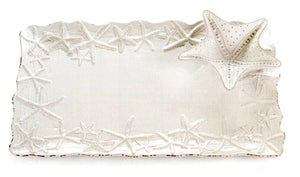 Cottage Starfish Milk-Glazed Terracotta Chip & Dip - Nautical Luxuries