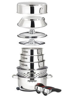 Pro-Style Space-Saver Boat 12-Pc. Cookware Set - Nautical Luxuries