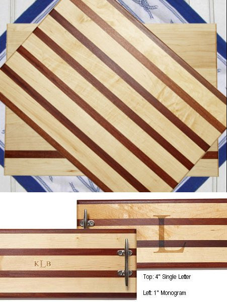 Solid Mahogany & Maple Chopping Blocks - Nautical Luxuries