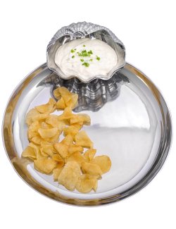 Clamshell Chip & Dip Serving Tray - Nautical Luxuries