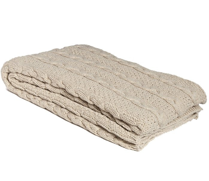 Lobsterman's Sweater Eco-Conscious Knit Throw - Nautical Luxuries