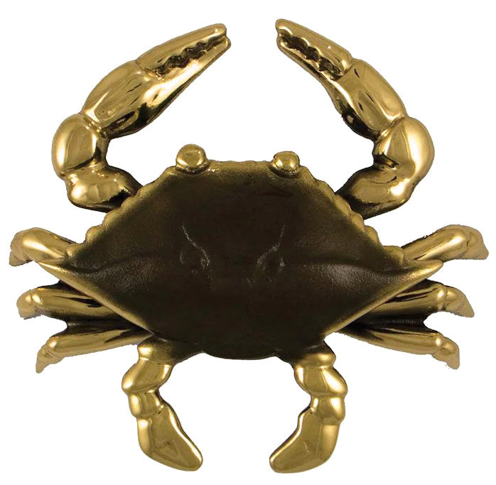 Beach Cottage Brass Crab Door Knocker - Nautical Luxuries