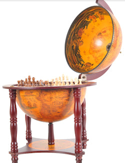 Old World Globe Chess Set - Nautical Luxuries