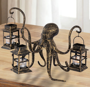 Denizen of the Deep Votive Lantern Centerpiece - Nautical Luxuries