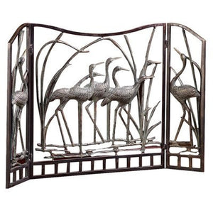 Marsh Waders Beach House Fireplace Screen - Nautical Luxuries