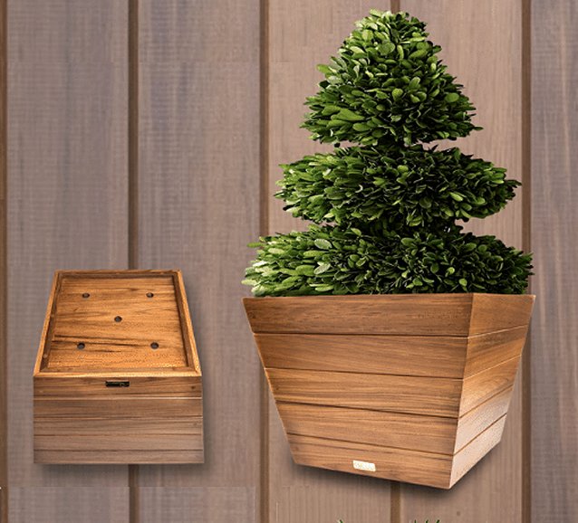 Yachting Teak Collection Solid Wood Planters - Nautical Luxuries