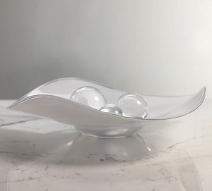 Arctic Winds Glass Centerpiece Bowl - Nautical Luxuries