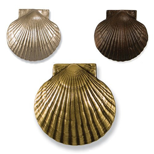 Beach Cottage Scallop Shell Door Knocker - Nautical Luxuries