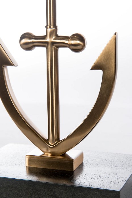 Trident Anchor Table Lamp - Nautical Luxuries