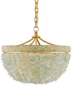 Sea Glass Elegance Coastal Chandelier - Nautical Luxuries