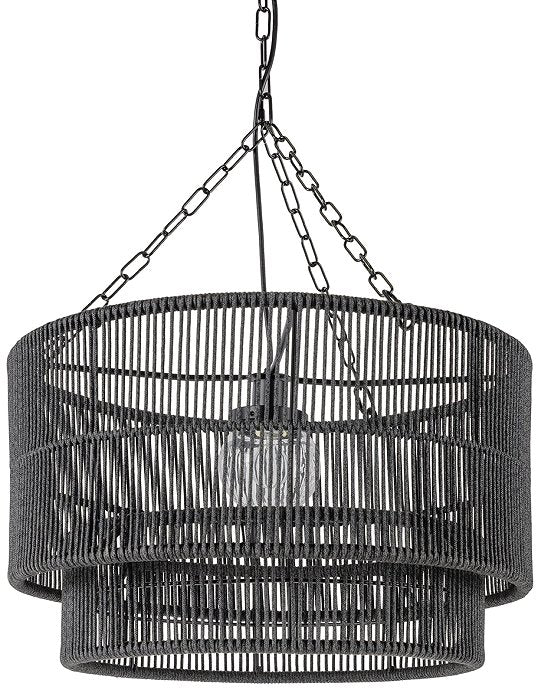 Indoor/Outdoor Open Weave Drum Pendants - Nautical Luxuries