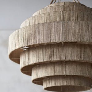 Abaca Fiber Waterfall Pendants - Nautical Luxuries