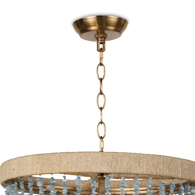 Beach Glass Strands Chandelier - Nautical Luxuries