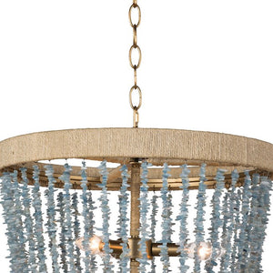 Beach Glass Strands Chandelier - Nautical Luxuries