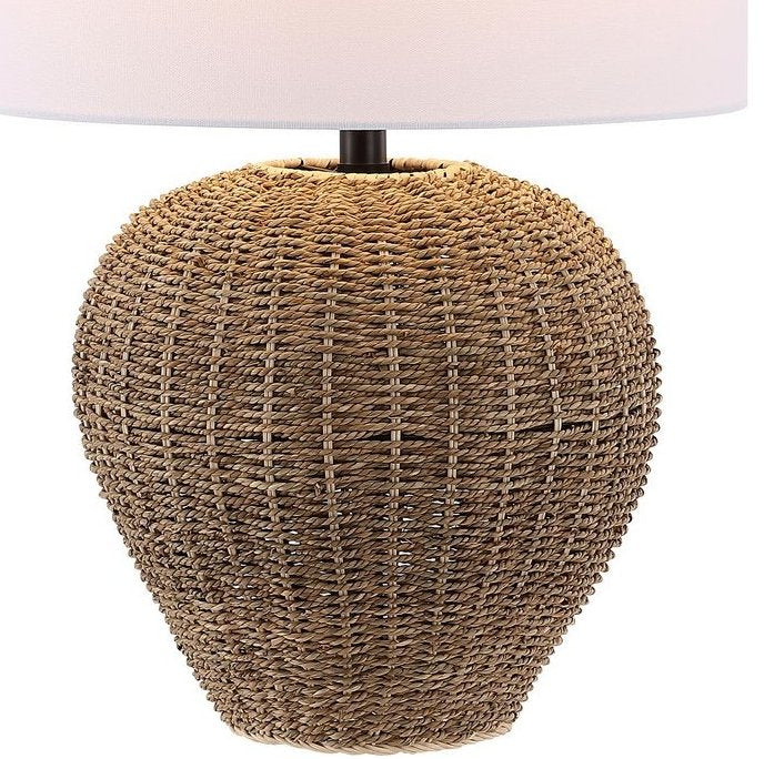 Refined Rattan Table Lamp - Nautical Luxuries