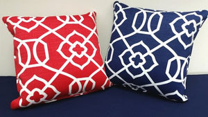 Modern Mosaic Indoor/Outdoor Poly Accent Pillows - Nautical Luxuries