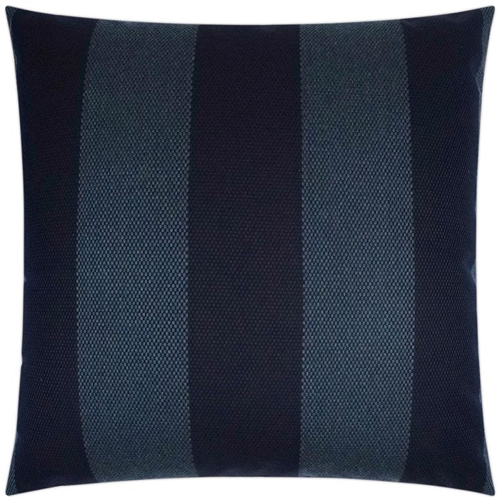 Contempo Neutrals Outdoor Pillows/Oceanside Stripe Indigo - Nautical Luxuries