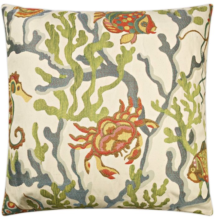 Contempo Indoor Pillows/Reef Crab - Nautical Luxuries