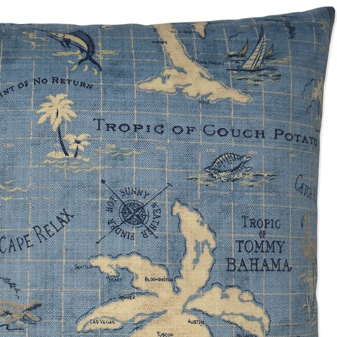 Contempo Outdoor Pillows/Rustic Islands - Nautical Luxuries