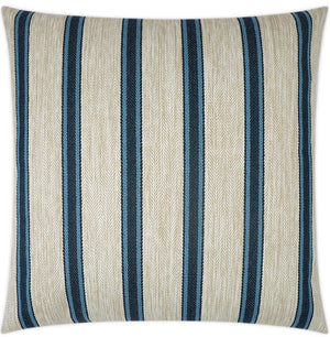 Contempo Neutrals Outdoor Pillows/Sausalito Stripe Navy - Nautical Luxuries