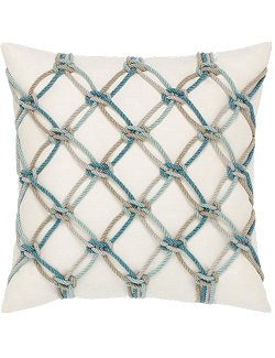Nautical Net Sunbrella® Outdoor Pillows (4 Colors) - Nautical Luxuries