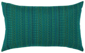 Textured Touch Emerald Sunbrella® Outdoor Pillow - Nautical Luxuries