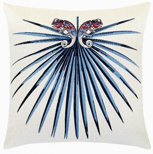 Tropics Chameleon Sunbrella® Outdoor Pillows - Nautical Luxuries