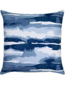 Impressionist Waters-Lake Blue Outdoor Pillows - Nautical Luxuries