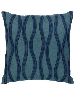 Deep Sea Rippling Sunbrella® Outdoor Pillows - Nautical Luxuries