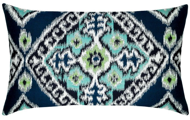 Woven Ikat Sunbrella® Outdoor Pillows - Nautical Luxuries