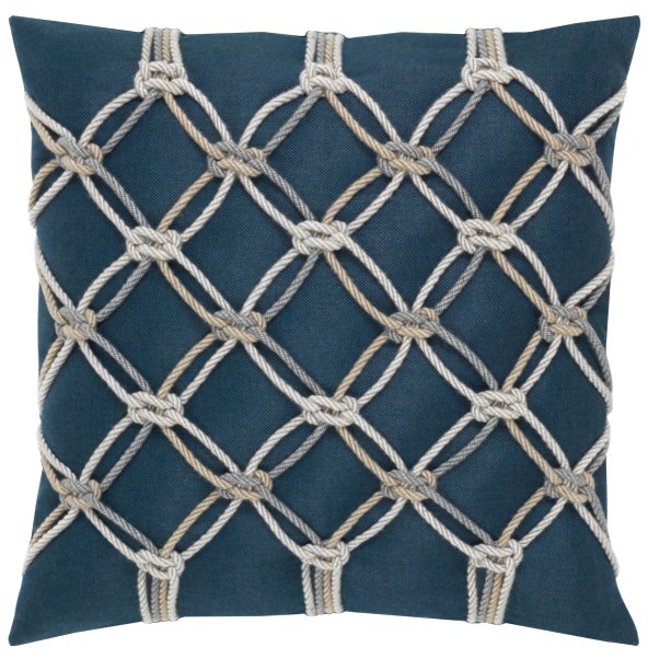 Nautical Net Sunbrella® Outdoor Pillows (4 Colors) - Nautical Luxuries