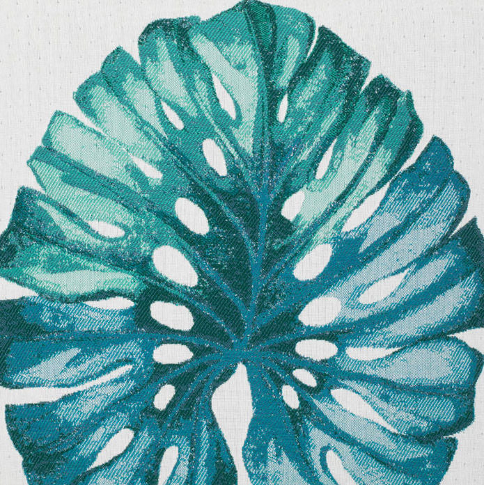 Tropical Leaf Sunbrella® Outdoor Pillows - Nautical Luxuries