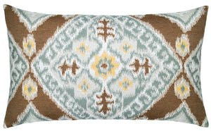 Woven Ikat Sunbrella® Outdoor Pillows - Nautical Luxuries