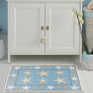 Starfish Splash Hand-Hooked Indoor Rugs - Nautical Luxuries