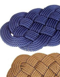 Italian Yachtsman's Braided Rope Area Rug - Nautical Luxuries