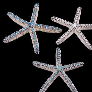 Swarovski Crystal Starfish Accents Set - Nautical Luxuries