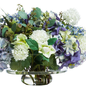 Mixed Pastel Blooms Yacht Silks Centerpiece Arrangement - Nautical Luxuries