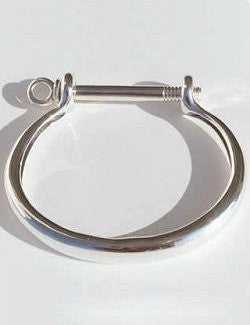 Sterling Silver Working Shackle Bracelet - Nautical Luxuries
