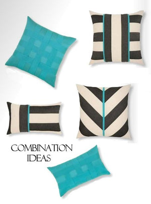 Basket Weave Sunbrella® Outdoor Pillows (5 Colors) - Nautical Luxuries